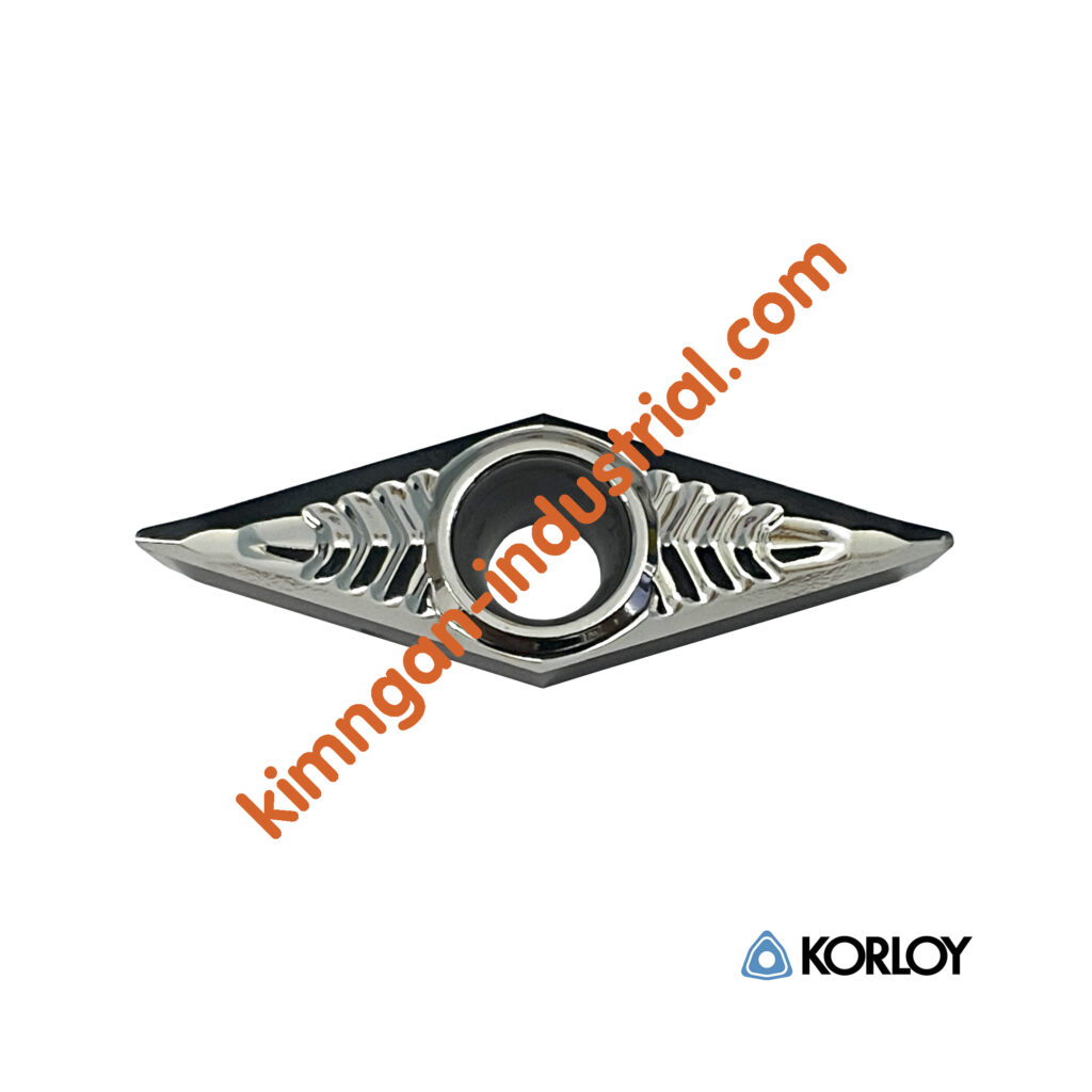 KORLOY VCGT160404-AK H01 – 10er-Pack Diamantförmige Wendeschneidplatten, Unbeschichtet, Für Titan-Zerspanung, Hohe Verschleißfestigkeit